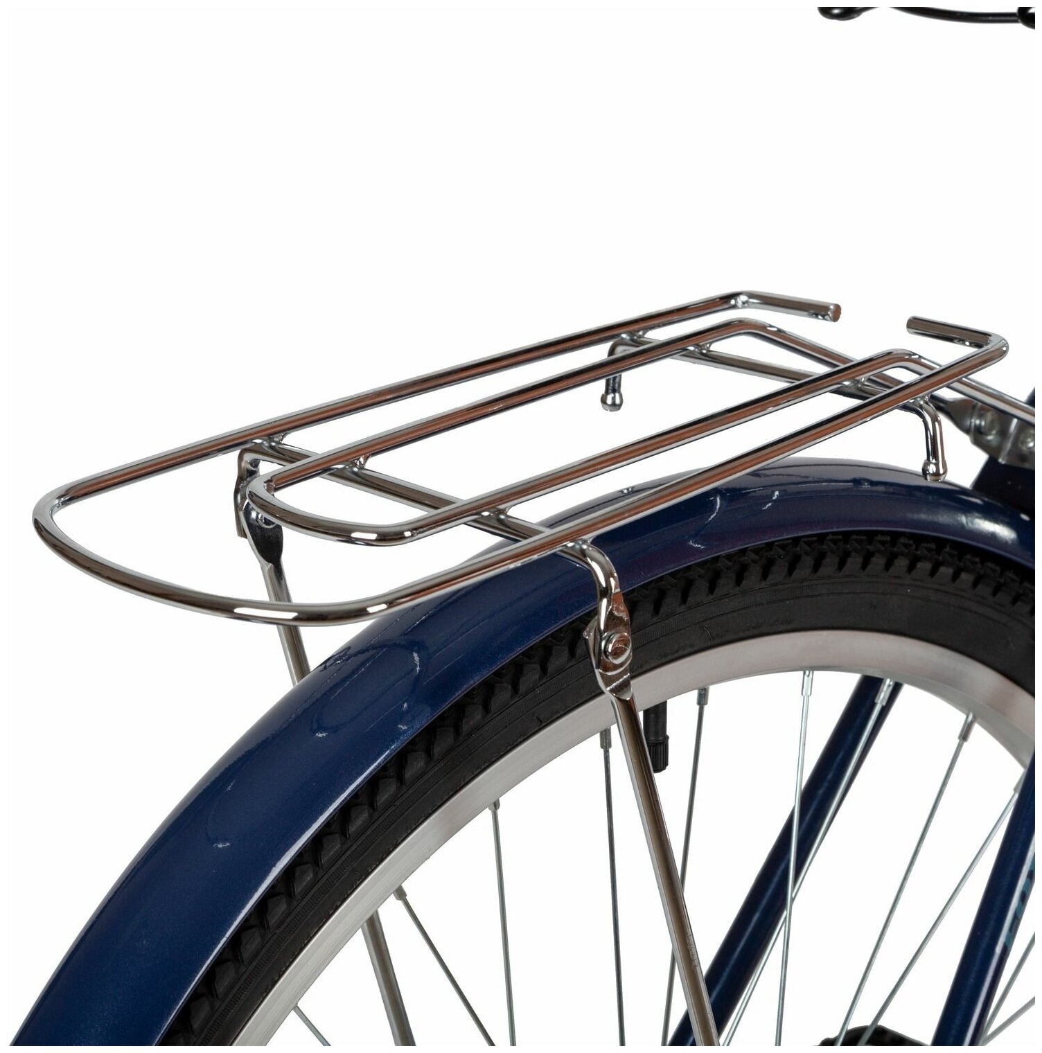 Велосипед FOXX Fusion (2021), дорожный (взрослый), рама 20", колеса 28", синий, 16.9кг, с корзиной [28shc.fusion.20bl2] - фото №4