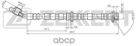 Шланг тормозной ZEKKERT bs9034 для Nissan Primera