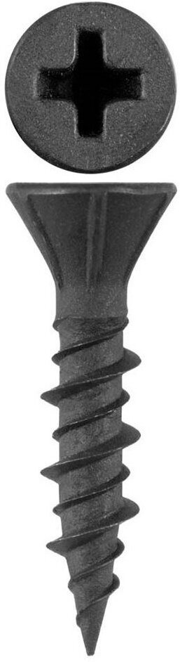 фото Черные саморезы ГВЛ 3,9х25 (50 шт), шурупы для крепления гипсоволокнистых листов