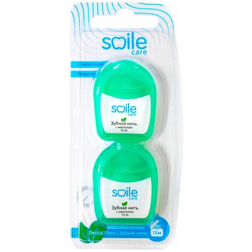 Нить для ухода за зубами Smile Care Е218-2 с ментолом 2шт 600₽