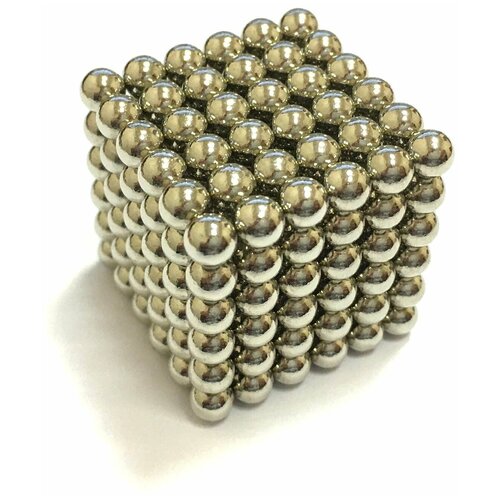 Магнитные шарики Неокуб D5 мм (стальной) игрушка антистресс куб из магнитных шариков неокуб 216 шариков люминесцентный