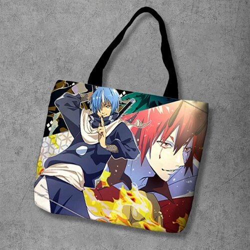фото Сумка шоппер anime dakimakura, фактура рельефная, мультиколор
