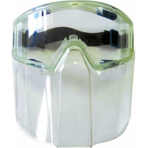 Очки защитные прозрачные с лицевым щитком, материал поликарбонат, ПВХ 282761 управдом (Артикул: 4100003315)