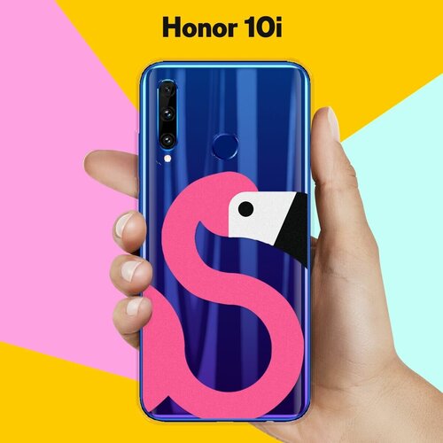 Силиконовый чехол Фламинго на Honor 10i