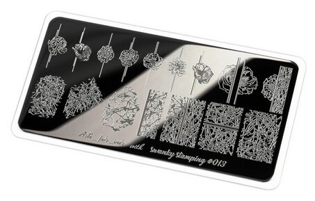 Swanky Stamping пластина Arti For You 013 12 х 6 см серебристый