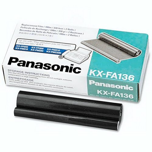 KX-FA136A/KX-FA136A7 Пленка для факса Panasonic F-1010/1110/FP105/FM131, комплект из 2 штук по 100 метров 3pcs motorcycle engine parts oil grid filters for kawasaki kx250f kx 250f kx250 f kx 250 f 250 2004 2011 motorbike filter