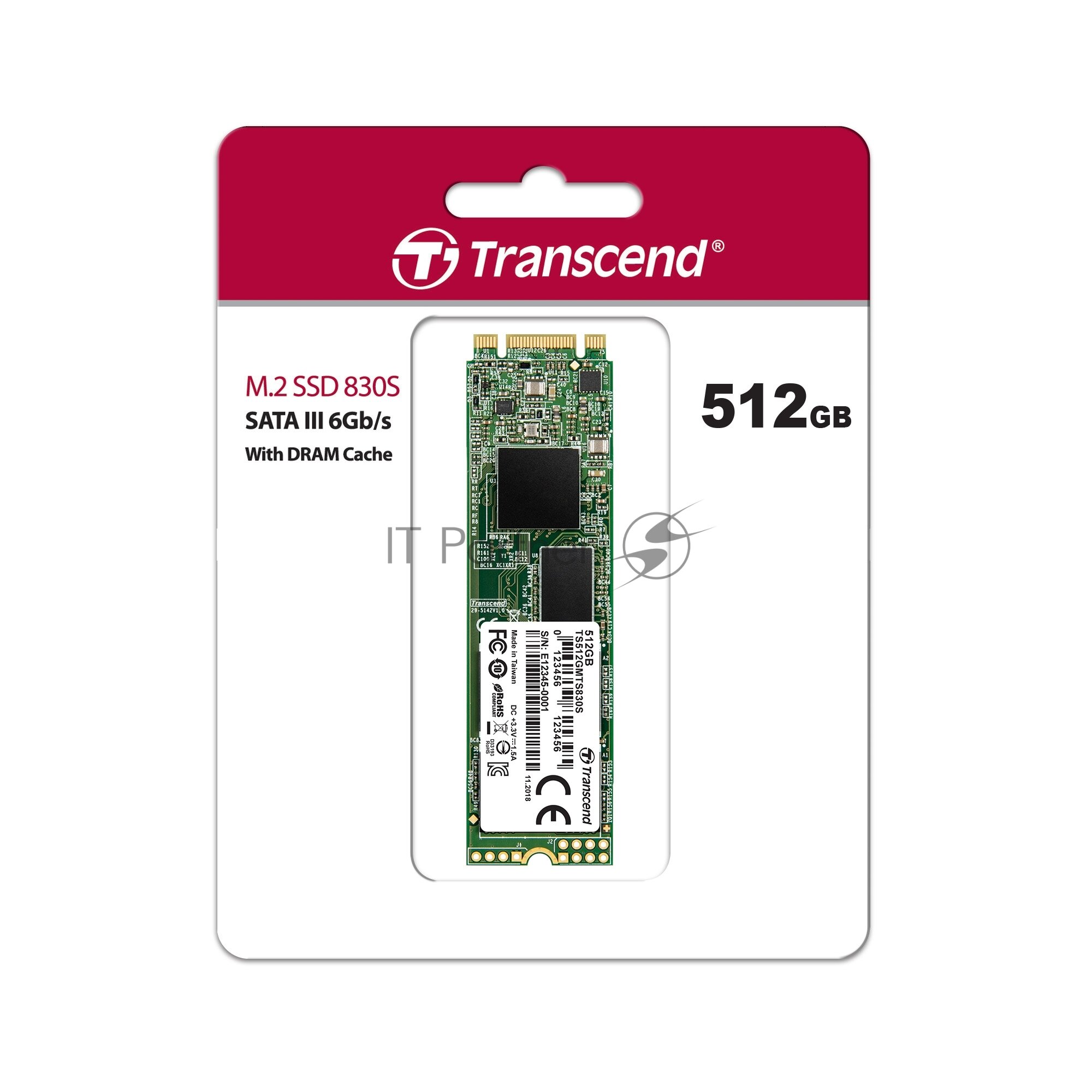 Твердотельный накопитель SSD M.2 512 Gb Transcend TS512GMTS830S Read 560Mb/s Write 520Mb/s 3D NAND TLC - фото №10