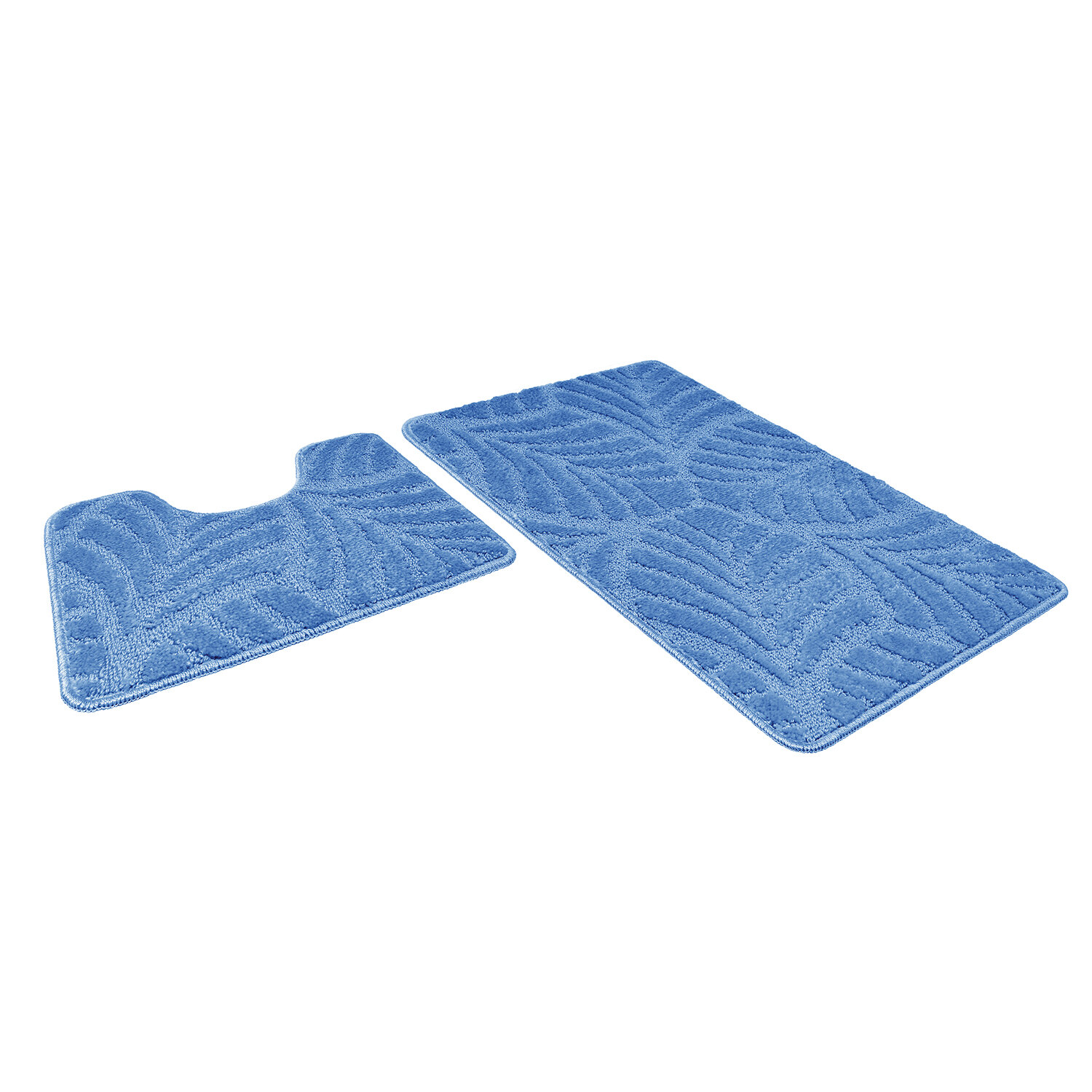 Набор ковриков д/ванной Актив icarpet 50*80+50*40 синий (01) - фотография № 6