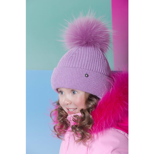 фото Шапка orso bianco, размер 46, розовый