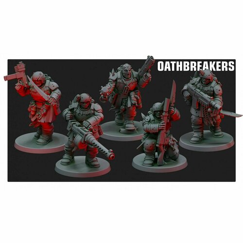 Фигурки имперские отступники из Кровавого Договора Warhammer 40k размер 35мм