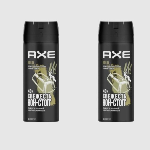 Комплект 2 шт. Axe Gold дезодорант спрей, мужской, 2 шт. по 150 мл.