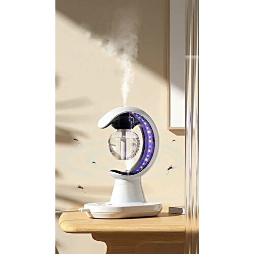 Увлажнитель воздуха 3 в 1, Ночник для дома, Лампа от комаров, Увлажнитель воздуха, Защита от комаров, Белый