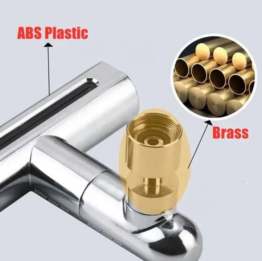 Насадки На Смесители Xiaomi Аэратор для смесителя, ABS-пластик и латунь, поворотный, серебристый