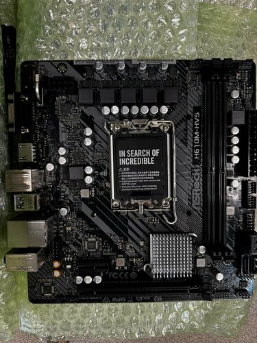 Материнская плата Asrock H610M-HVS Soc-1700 Intel H610 2xDDR4 mATX AC ...