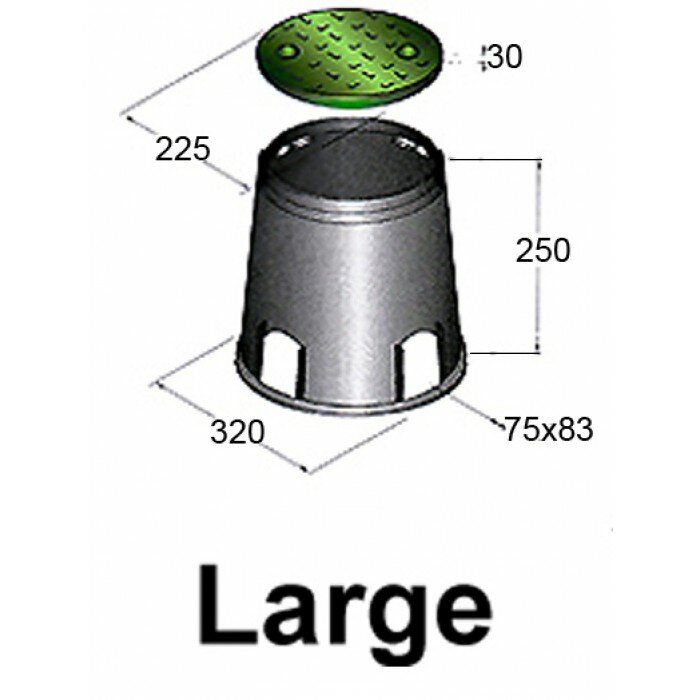 Короб LARGE \ ∅225 мм Irritec PСZ-02C — фото 1