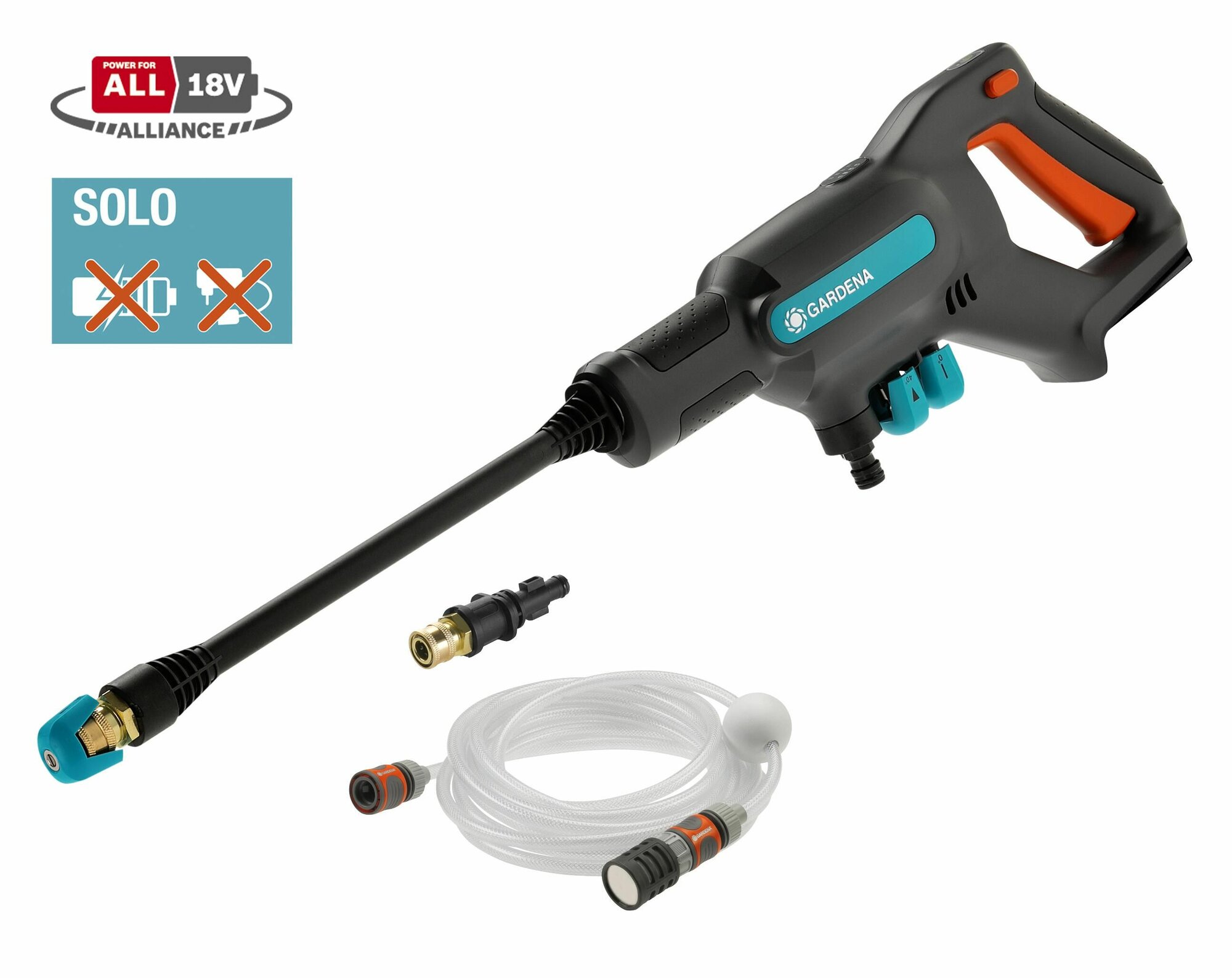 Аккумуляторная мойка высокого давления AquaClean 24/18V P4A без аккумулятора