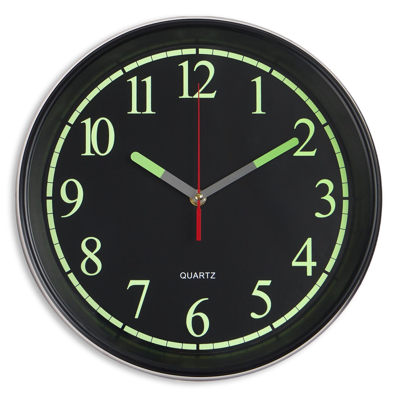 Часы настенные интерьерные «Илони» плавный ход флуоресцентные d-30 см