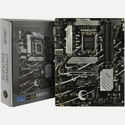 Изображение товара Материнская плата Asus PRIME B760-PLUS D4 LGA1700 4*DDR4 ATX RTL