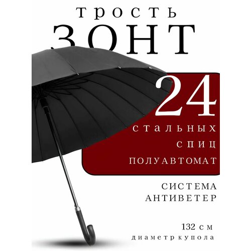 Зонт-трость Classica, черный