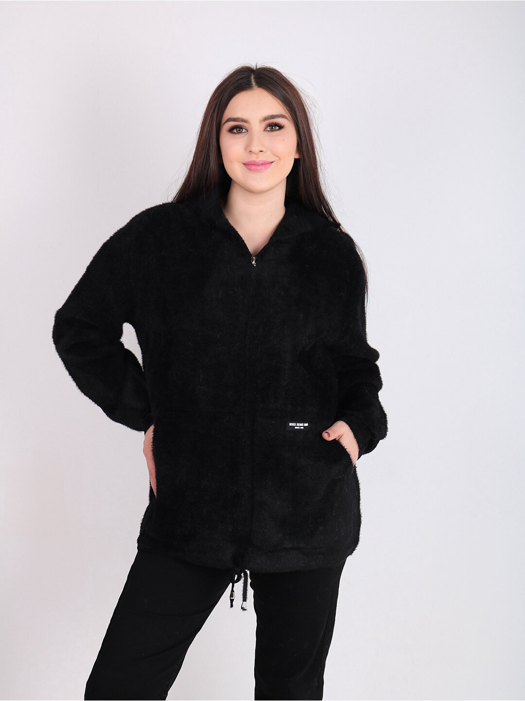 Пальто, размер One Size, черный — фото 1