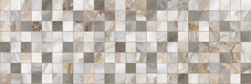 Изображение товара Керамическая плитка PRIMAVERA Hypnose Decor 01 настенная под мрамор глянцевая для ванной, 30 х 90 см, 1,08м2