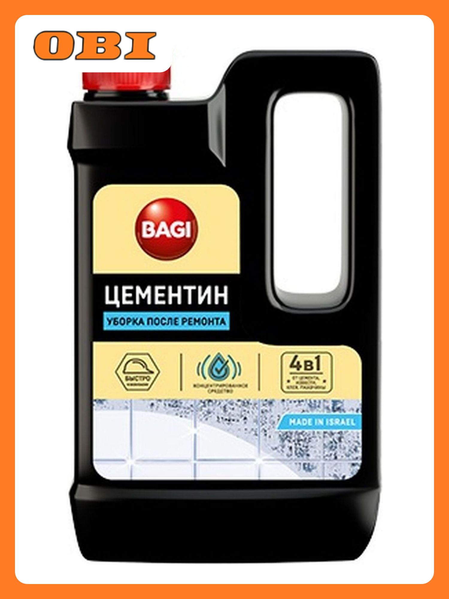 Средство для удаления цементной пыли Bagi Цементин 05 л