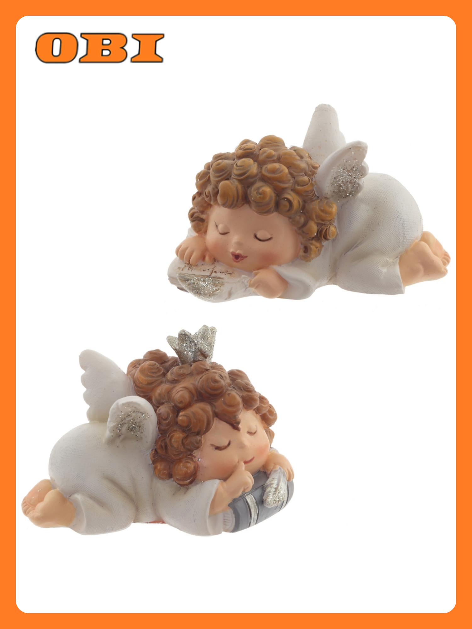 Фигурка декоративная Ангелочек L6 W35 H3 см 2в.