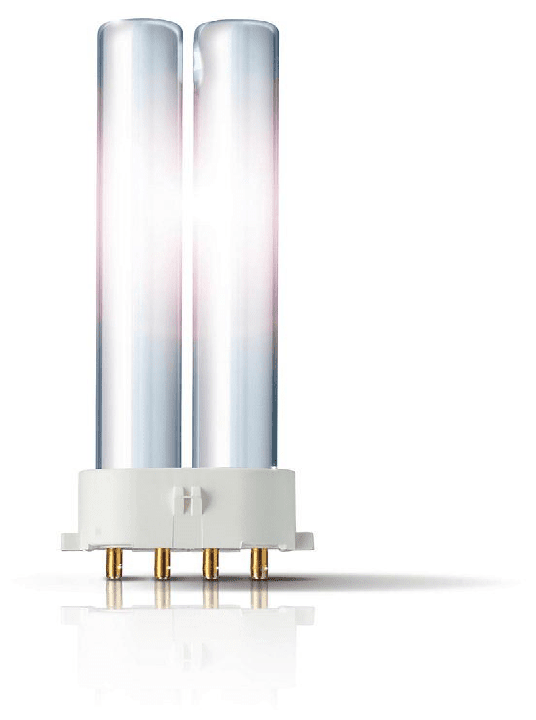 Лампы люминесцентные PL-S 4P 9W 4000K (нейтральный белый свет), Philips , 2штуки