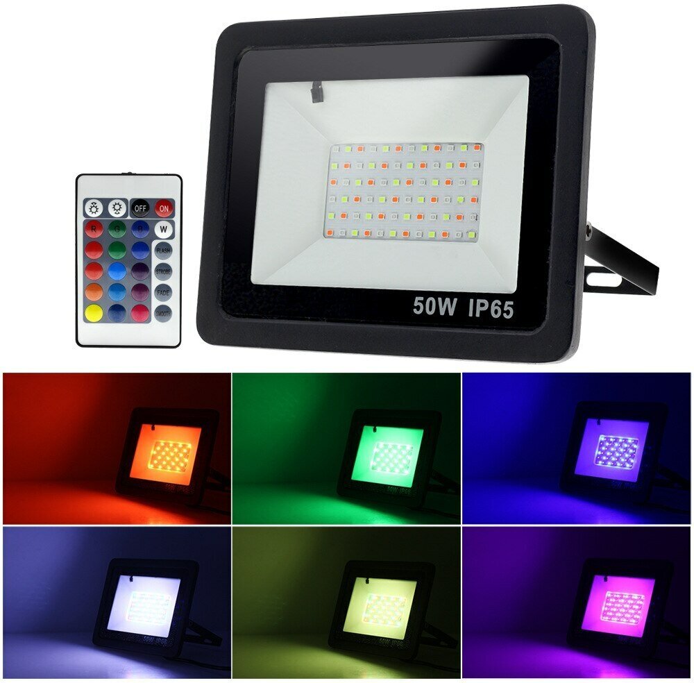 FL-LED Light-PAD RGB 50W Grey AC220-240В 200x138x27.5мм 400г - Прожектор - фотография № 5