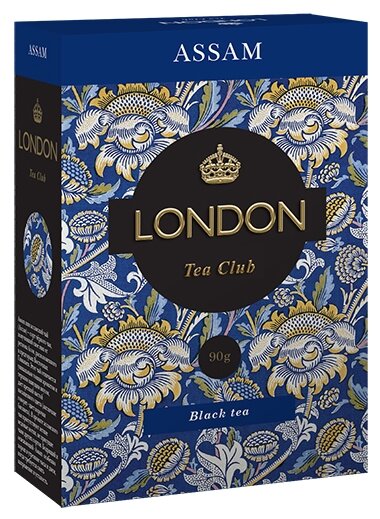 ЧАЙ черн.байх.сред/лист, ВС, ASSAM (Ассам), ТМ "London Tea Club",90гр