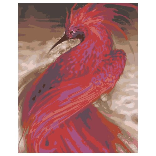 Красная птица Раскраска картина по номерам на холсте красная рыбка раскраска картина по номерам на холсте
