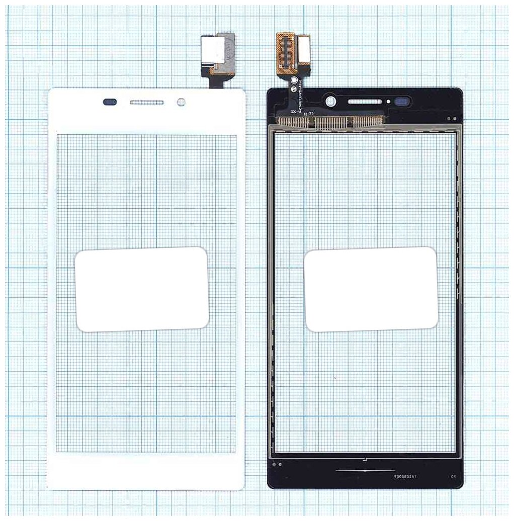 Сенсорное стекло (тачскрин) для Sony Xperia M2 белый