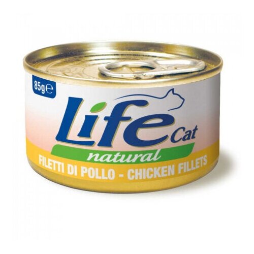 Lifecat chicken консервы для кошек курица в бульоне 12шт х 85гр