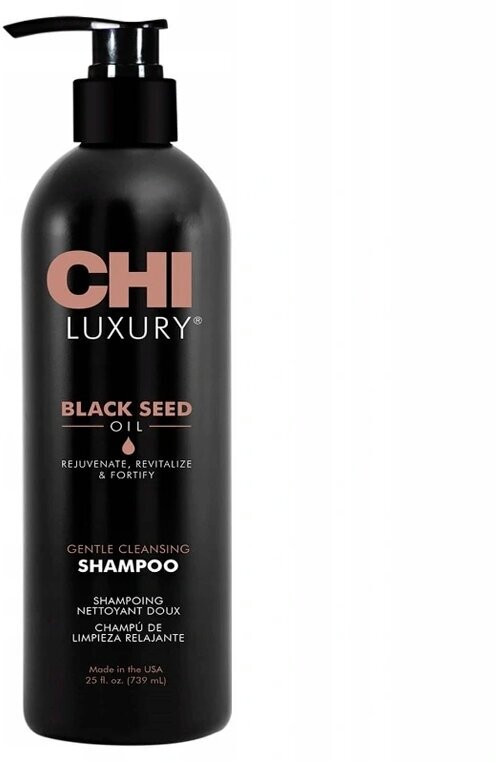 Chi Luxury Black Seed Oil Gentle Cleansing Shampoo - Чи Лакшери Блэк Сид Ойл Джентл Клинсинг Шампунь с маслом семян черного тмина для мягкого очищения волос, 355 мл -