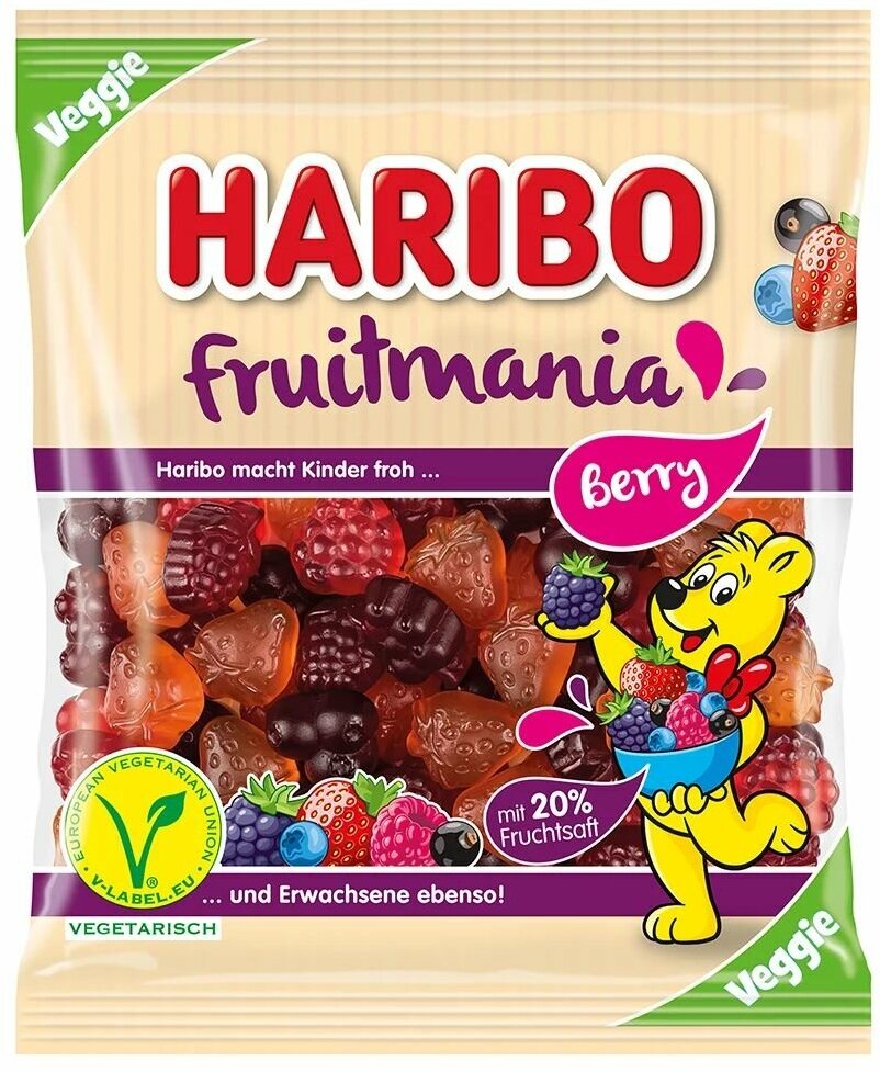 Жевательный мармелад Haribo Фрутомания, 2шт по 160гр - фотография № 2