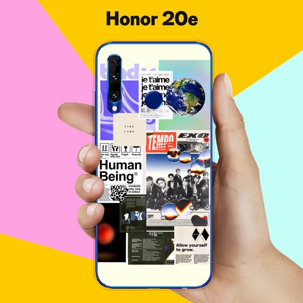 Силиконовый чехол на Honor 20e Pack 3 / для Хонор 20Е