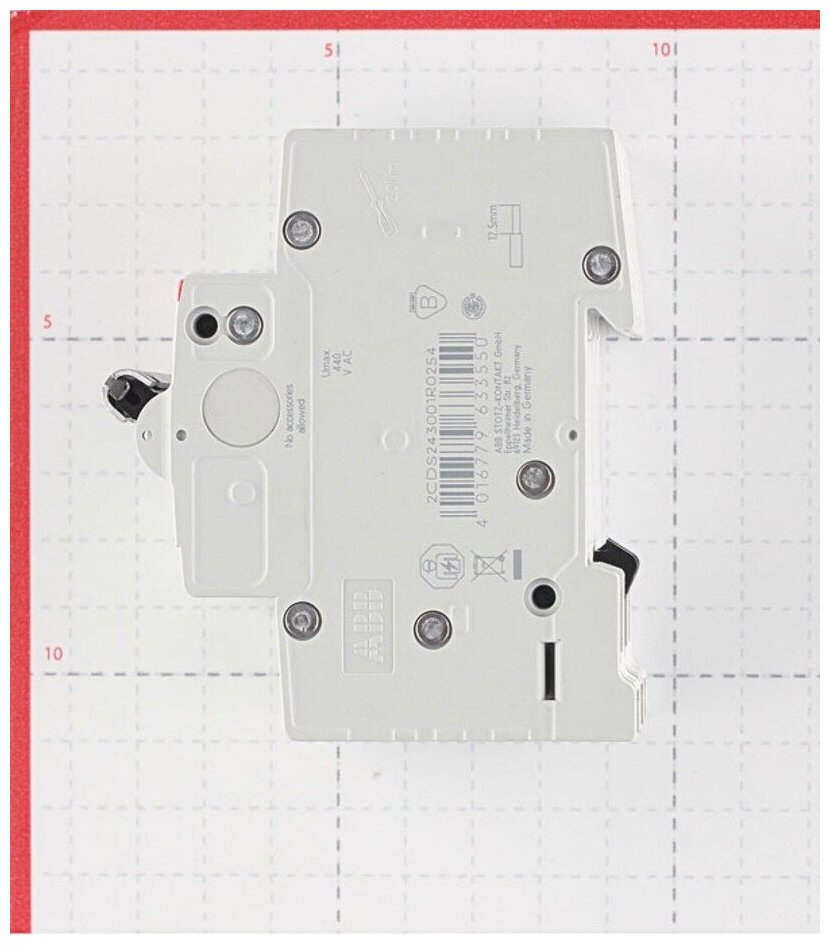 Автоматический выключатель ABB SH203L 3P 25А тип С 4,5 кА 380 В - фотография № 5