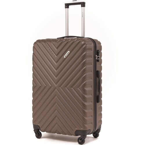 Чемодан Lacase, 85 л, коричневый