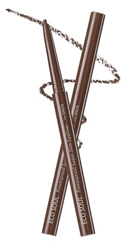 The Saem Автоматический карандаш для глаз Eco Soul Powerproof Super Slim Eyeliner, оттенок BR01 Thrill Brown