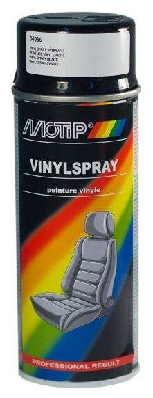 MOTIP аэрозольная автоэмаль Vinylspray черный, 400 мл