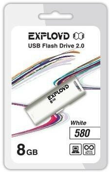 USB флэш-накопитель (EXPLOYD 8GB-580-белый)