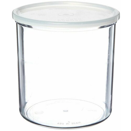 Контейнер D 12,4см h 13,7см 1,1л с крышкой, пластик прозрачный
