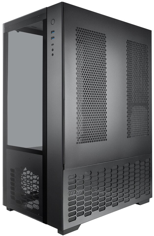 PAEAN PREMIUM 0R20B00208, black, Aluminum, ATX/MICRO ATX/MINI-ITX, USB3.0x2, Type Cx1, HD Audiox1 RAIJINTEK - фото №2