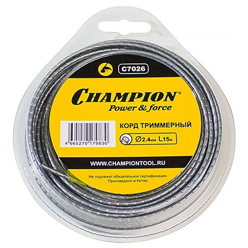 фото CHAMPION Nylon Line Round Pro 2.4 мм 15 м