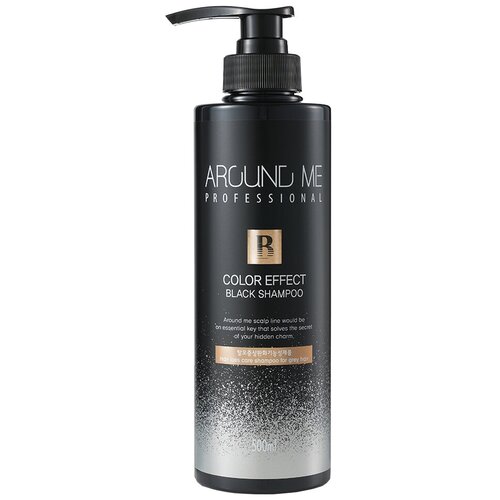 Шампунь с эффектом окрашивания Welcos Around Me Color Effect Black Shampoo, 500 мл