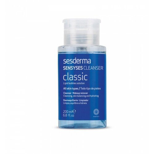 SesDerma липосомальный лосьон для снятия макияжа Sensyses Cleanser Classic, 200 мл, 220 г sesderma набор hidraderm hyal hidraloe sensyses cleanser classic 50 мл 15 мл 200 мл