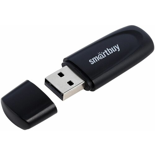 USB Флеш-накопитель - Smart Buy Scout, 8 Гб, пластик, черный, 1 шт.