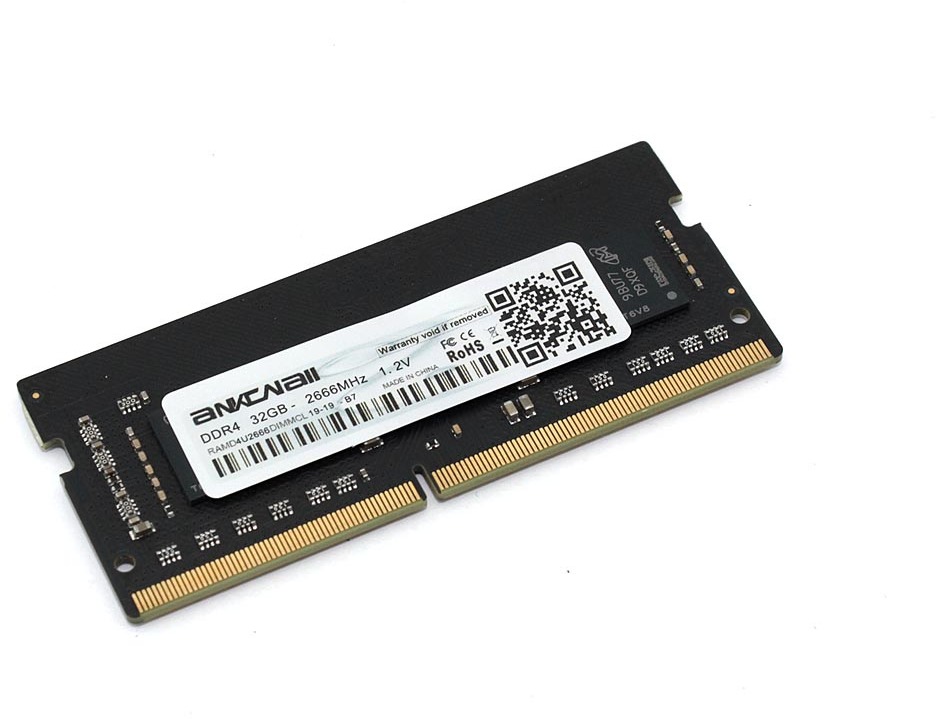 Модуль памяти Ankowall SODIMM DDR4, 32ГБ, 2666МГц, PC4-21300