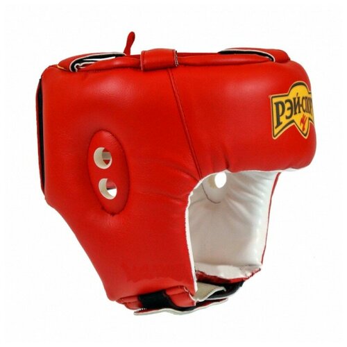 фото Шлем боксёрский боец-1 красн m - ray-sport рэй-спорт