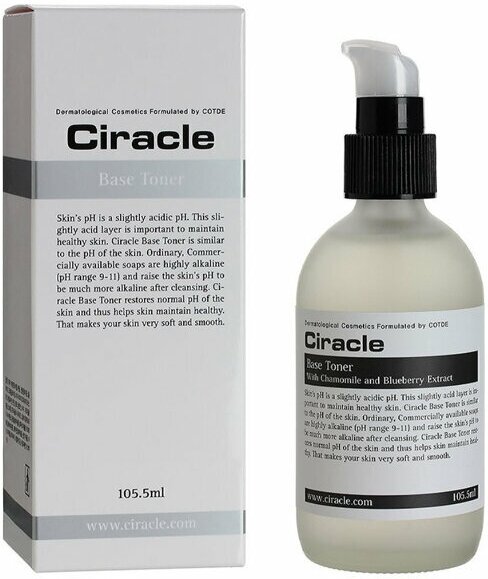 Ciracle Увлажняющий базовый тонер для лица для чувствительной кожи 105,5 мл Base Toner pH 5.6
